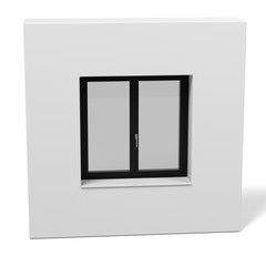 3d rendering of modern window