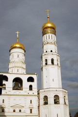 Moscow Kremlin. Color photo. Ivan Great bell tower.