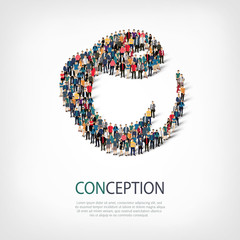 conception people sign 3d