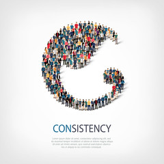 consistency people sign 3d