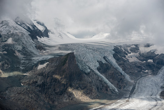 Grossglockner mountain with Glacier Pasterze, Hohe Tauern National Park, Carinthia, Austria 2