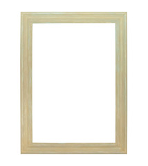 White painting canvas frame isolated