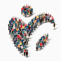 abstract business symbol people