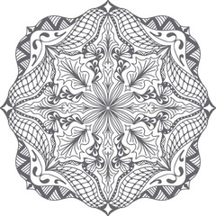 Hand drawn background. Mandala. Geometric circle element.