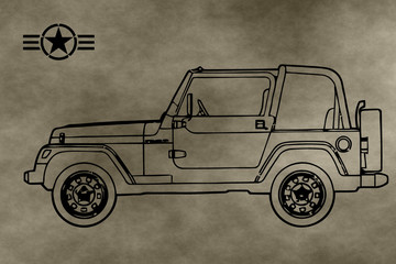 jeep wrangler - obrazy, fototapety, plakaty
