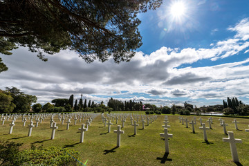 Fototapeta na wymiar Cimitero militare americano di Nettuno