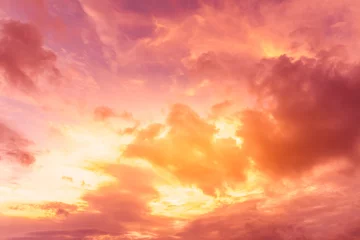 Wandaufkleber Scenic sunset © olezzo