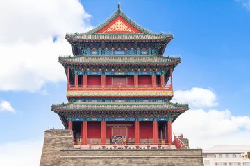 Rolgordijnen Beijing Drum Tower © TravelWorld
