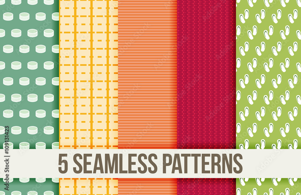 Poster seamless pattern. vector background