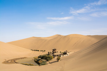 Crescent Lake Yueyaquan in Dunhuang