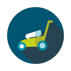 Lawn Mowers flat vector icon, garden