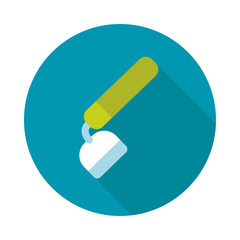 Hoe flat vector icon. Garden Equipment