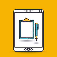 flat line icon design