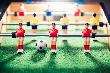 table football game, abstract light