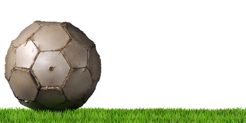 Football - Soccer Ball with Green Grass © Alberto Masnovo