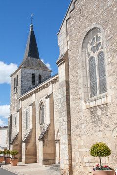 Eglise sainte Marie Madeleine, Lussac les châteaux, Vienne, Poitou-Charentes