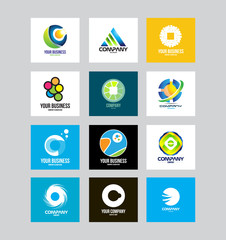 Business corporate logo set