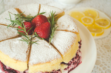 strawberry cake