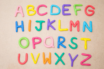 colourful alphabet a to z