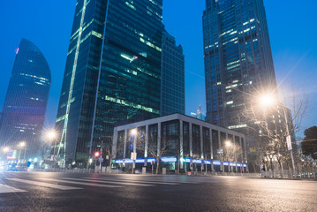 Fototapeta na wymiar shanghai downtown district