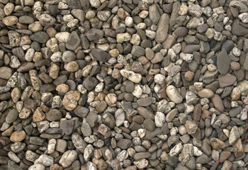 Gray pebble stones texture