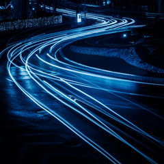 traffic light trails