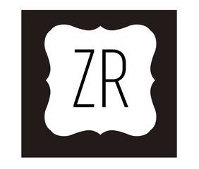 ZR Initial Logo for your startup venture