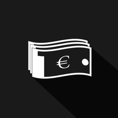 Euro Paper Money - Isolated On Background