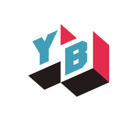 YB Initial Logo for your startup venture