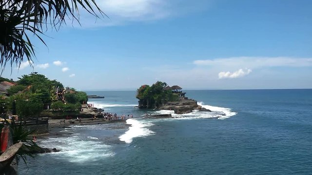 Tanah Lot - the current Hindu temple, one of the main attractions of Bali