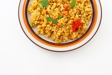 おいしそうなドライカレーライス