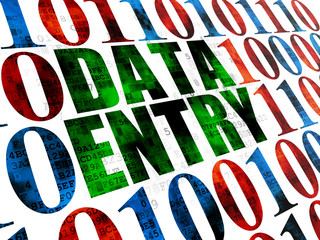 Information concept: Data Entry on Digital background