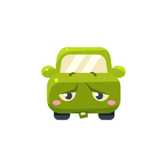 Upset Green Car Emoji