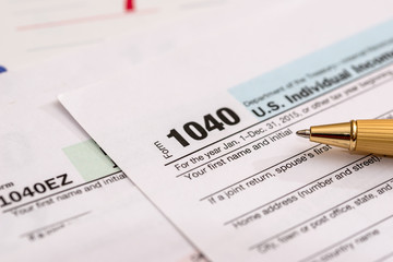 us 1040 tax form with calendar
