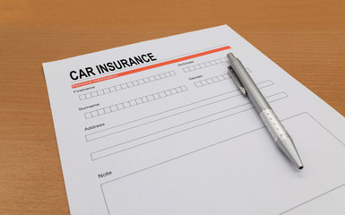 Car Insurance application form