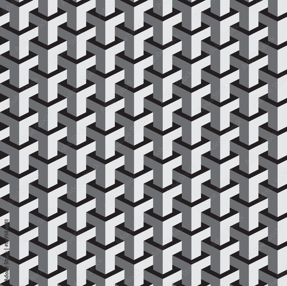 Poster abstract three-dimensional pattern