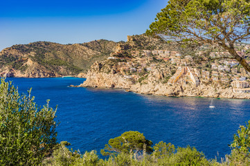 View of Majorca Andratx Coastline Sea Spain Island