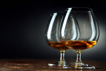 Classic background composed of two goblets