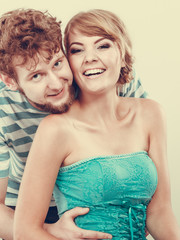 Cheerful young couple portrait