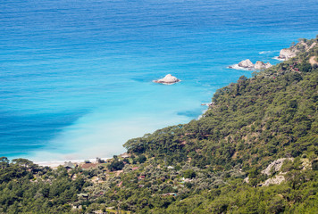 Kabak beach and coastal line.