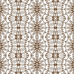 symmetrical geometric seamless pattern. Design element for art. 