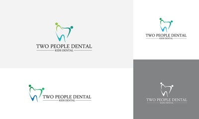 dental people vector logo