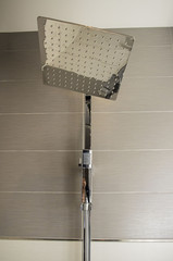 Detail of modern ceiling shower