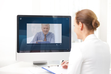 Video chat in office