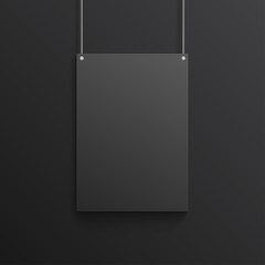 Black Poster mock-up