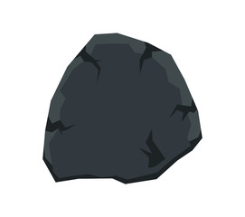 Cartoon stone in white background