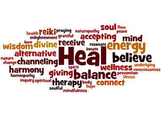 Heal, word cloud concept 8