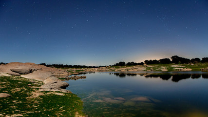 Night picture with stars in the sky