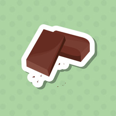 colorful chocolate design, vector illustration, sweet and delicious