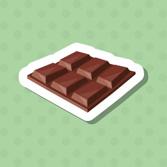 colorful chocolate design, vector illustration, sweet and delicious